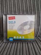 NEW (10) Staples DVD-R