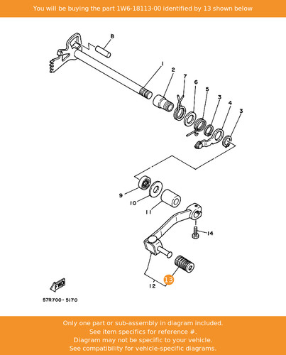 Yamaha cover shift pedal - yamaha, cover,
