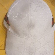 Gucci White Monogram Baseball