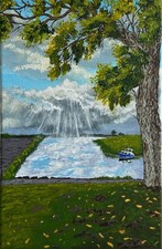 Nature Lake Trees Acrylic