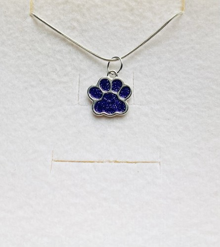 Stunning purple paw enamel - paw,