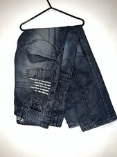 Men’s Designer ETO Denim Jeans Size 36 Straight Fit Dark Wash