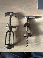 Vintage Cork Screws, x2. One Double Action. Need Some TLC. Helice. JP.