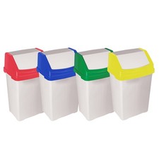 50 Litres White Swing Bin
