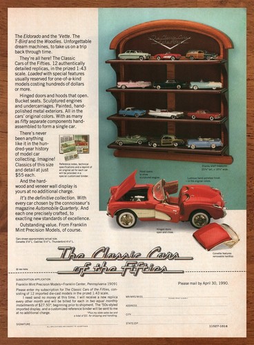 1990 franklin mint - mint, classic