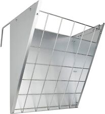 Solution4Patio Galvanized Steel Livestock Hanging Hay Feeder, Heavy-Duty Large