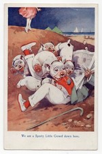 Bonzo Dog "We are a Sporty Little Crowd down here" George Studdy PPC 1925