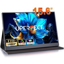 UPERFECT 15.6" 1080P Portable Monitor HDMI Type C Extend Screen w/VESA For PC 