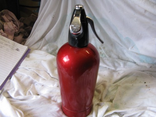 Vintage soda siphon red - vintage,
