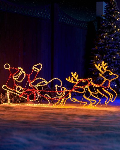 156cm pre lit - santa, &