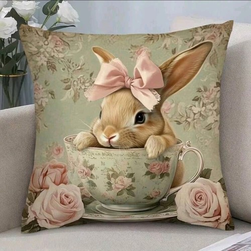 Cute bunny teacup - in,