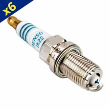 Iridium Spark Plugs x6 Ignition Electrical Replacement Spare - Denso IK22