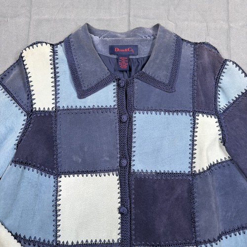Denim leather jacket - co,