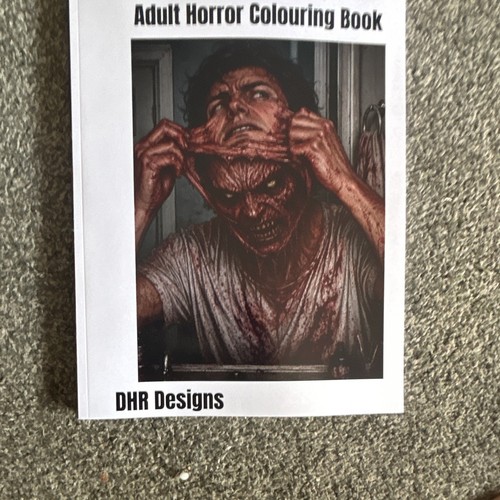 Adult horror colouring book - colouring,