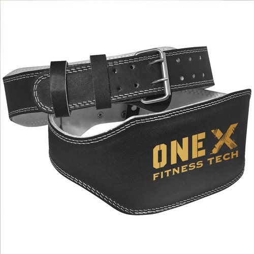Leather weight lifting belt - leather,