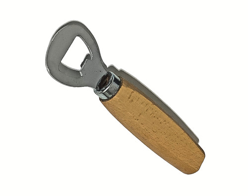Beer bottle opener - beer, wooden