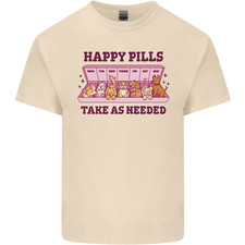 Dog Happy Pills Mens Light Cotton T-Shirt