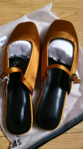 Women gold satin mary - mary, jane