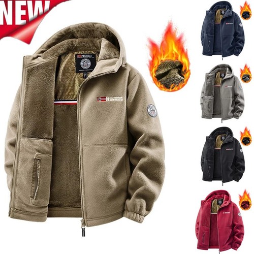 Men fleece jacket outdoor warm - men,
