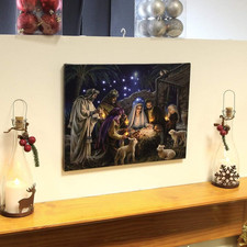 Nativity Scene Canvas with