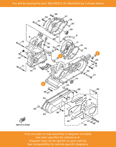 Yamaha crankcase - yamaha, 1