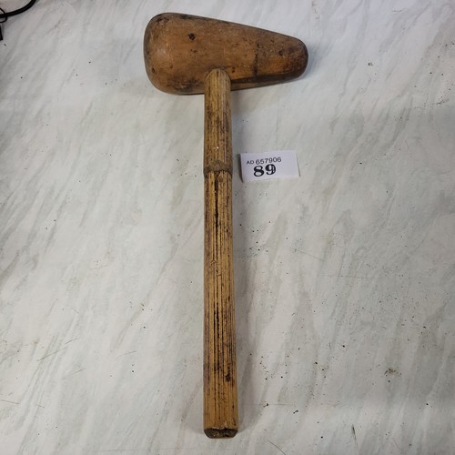 Vintage lead bossing mallet - vintage,
