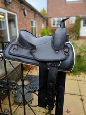 Kids/Pony Western Saddle Black