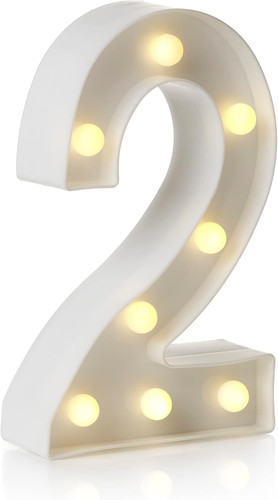 Led light number sign - led,