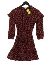 Whistles A-Line Midi Dress UK8 in Black