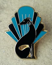 Greyhound metal enamel pin - greyhound,