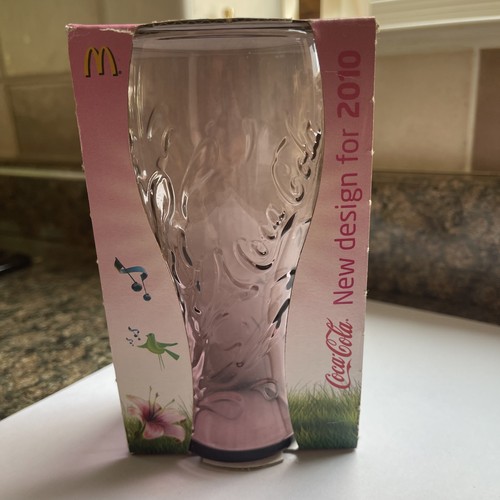 Mcdonalds coca cola pink - mcdonalds, glass