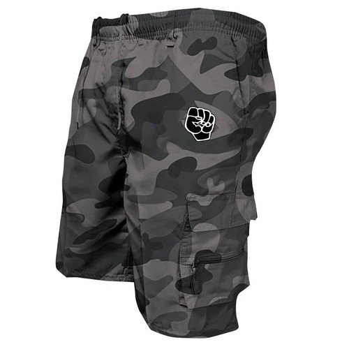 Men cotton cargo shorts - cotton,