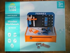 Aldi Little Town Ferrex Wooden Workbench Montesorri Toy