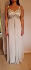 White debenhams evening dress - white,