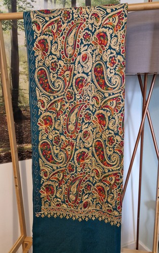Hand embroidered shawl - embroidered, scarf