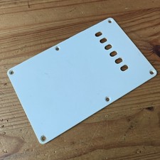 Vintage 2002 Squier By Fender Stratocaster Relic Back Plate Off White #9 1 Ply