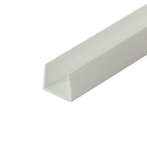 White styrene plastic - white,
