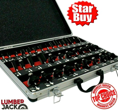 Router bit set 35pc shank - 1/4",