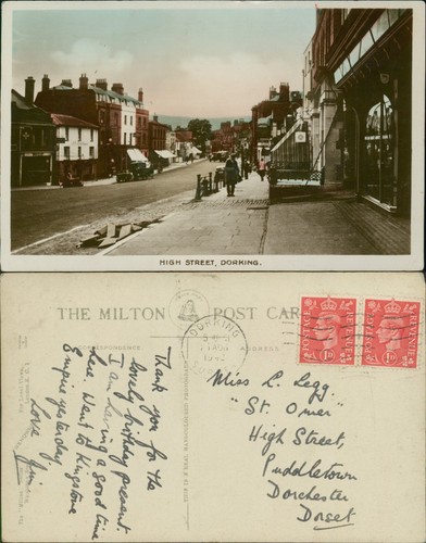 Dorking high street 1942 - street, gb