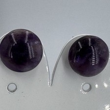 9ct gold amethyst stud