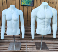 Female and Male Invisible Ghost Mannequin Torso Form magnetic fittings