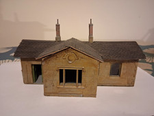 Scratch Built Model Railway Train Station 00 Gauge