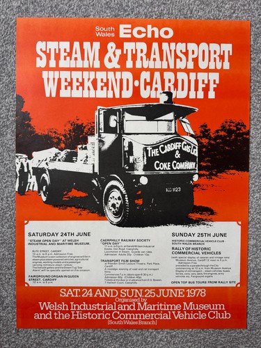 Vintage 1978 cardiff steam - vintage, &