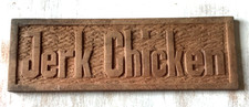 Jerk Chicken Hand carved solid