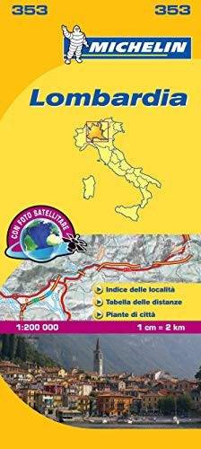 Lombardia michelin local - lombardia, map