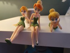 Tinkerbelle Cake Topper Figures Disney Princess Bundle. 3 Figures. EC.