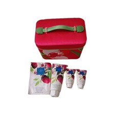 Ted Baker Violet Bergamot Body Wash lotion Hand Cream Bundle Make Up Case