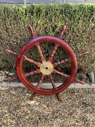 Large vintage wooden ship - vintage,