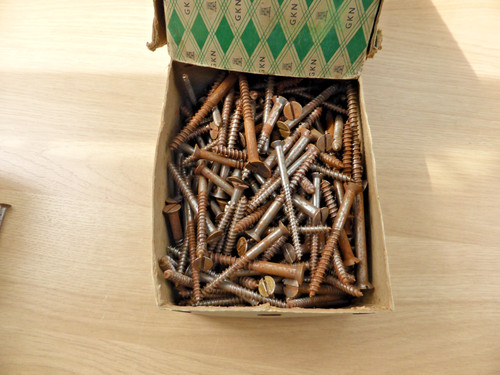 Box steel countersunk screws - box,