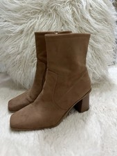 Primark camel faux suede ankle